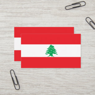 Libanon-Flagge Visitenkarte