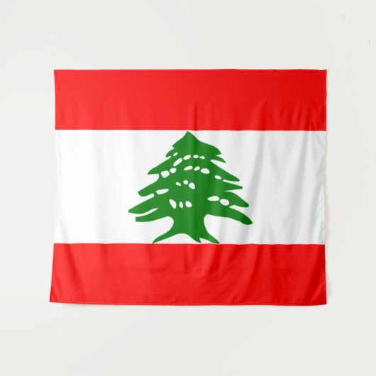 Libanon-Flagge Wandteppich (Vorderseite (Horizontal))