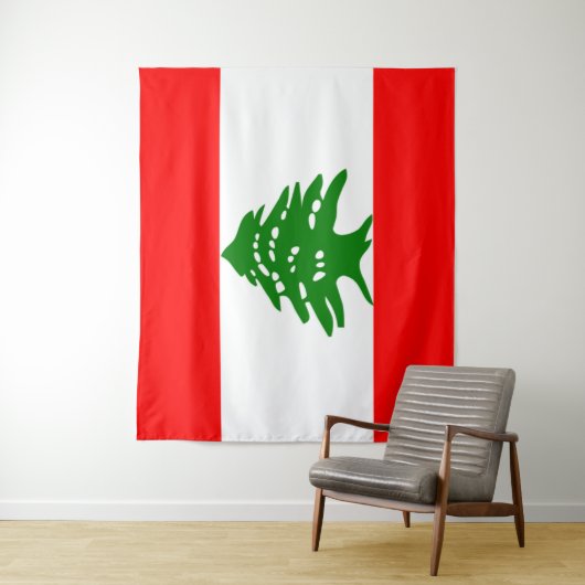 Libanon-Flagge Wandteppich (Beispiel)