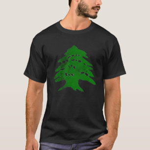 Libanon-Flagge Zeder Vintage Cool T-Shirt