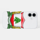 Libanon-Flaggen-Emblem iPhone 16 Hülle (Rückseite (Horizontal))