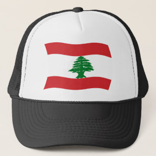 Libanon-Flaggenmütze Truckerkappe