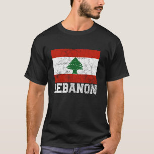 Libanon - Flaggenstaat-Roots-Länderfamilie N T-Shirt
