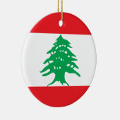 Libanon-Flaggenverzierung Keramik Ornament (Rechts)