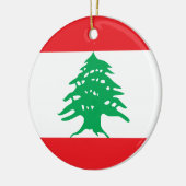 Libanon-Flaggenverzierung Keramik Ornament (Links)