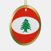 Libanon-Flaggenverzierung Keramikornament (Rechts)