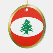 Libanon-Flaggenverzierung Keramikornament (Links)