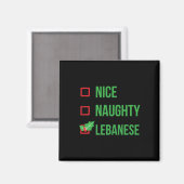 Libanon Funny Libanon Pajama Weihnachtsgeschenk 1 Magnet (Vorderseite/Rückseite)