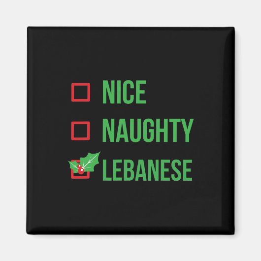 Libanon Funny Libanon Pajama Weihnachtsgeschenk 1 Magnet (Vorne)