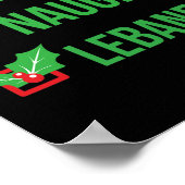 Libanon Funny Libanon Pajama Weihnachtsgeschenk 1 Poster (Ecke)