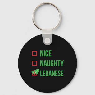 Libanon Funny Libanon Pajama Weihnachtsgeschenk 1 Schlüsselanhänger