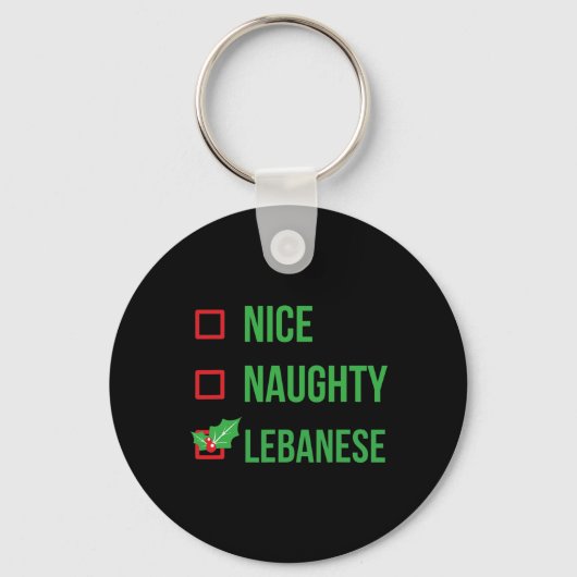 Libanon Funny Libanon Pajama Weihnachtsgeschenk 1 Schlüsselanhänger (Vorderseite)