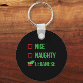 Libanon Funny Libanon Pajama Weihnachtsgeschenk 1 Schlüsselanhänger (Vorderseite)