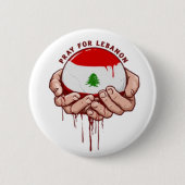 Libanon Gebets-Pin-Button Button (Vorderseite)