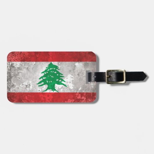 Libanon Gepäckanhänger (Vorderseite horizontal)