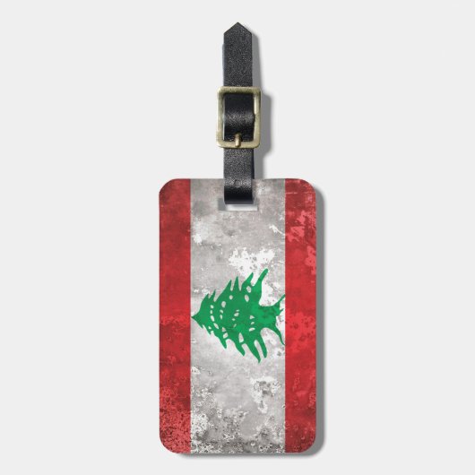 Libanon Gepäckanhänger (Vorderseite vertikal)