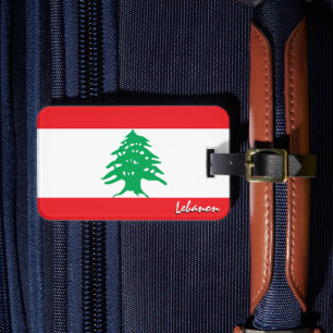Libanon Gepäckmarken, patriotische libanesische Fl Gepäckanhänger