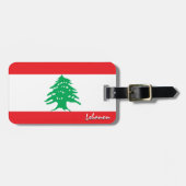 Libanon Gepäckmarken, patriotische libanesische Fl Gepäckanhänger (Vorderseite horizontal)