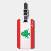 Libanon Gepäckmarken, patriotische libanesische Fl Gepäckanhänger (Vorderseite vertikal)