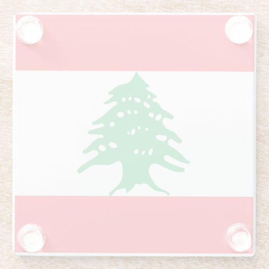 Libanon Glasuntersetzer (Rückseite)
