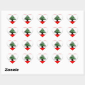 Libanon Herz Sticker (Blatt)