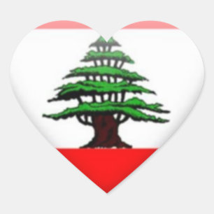 Libanon Herz Sticker