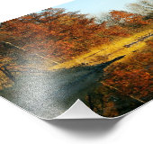 Libanon-Hügel Herbst Fotodruck (Ecke)