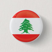 Libanon-Icon-Flagge Button (Vorderseite)