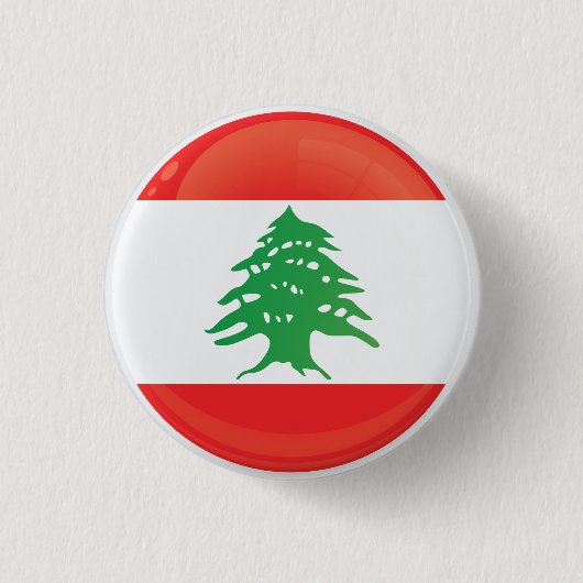Libanon-Icon-Flagge Button (Vorderseite)