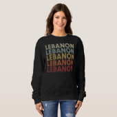 Libanon - Indiana Libanon - Vintager Text Sweatshirt (Vorne ganz)