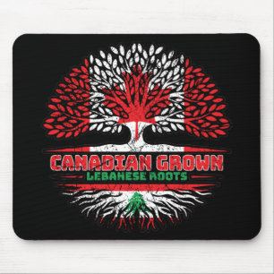 Libanon - Kanadische Tree-Flagge Mousepad