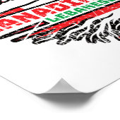 Libanon - Kanadische Tree-Flagge Poster (Ecke)