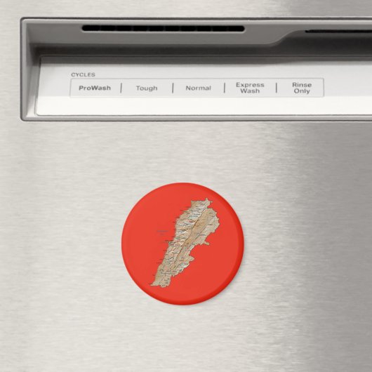 Libanon Karte Magnet (In Situ (Geschirrspüler))