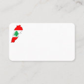 Libanon Karte mit Flaggen (Rückseite)