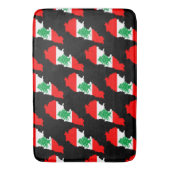 Libanon Karte mit Flaggen Badematte (Vorderseite Vertikal)