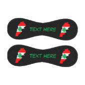 Libanon Karte mit Flaggen Baseball (Paneele)