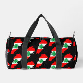 Libanon Karte mit Flaggen Duffle Bag (Rückseite)