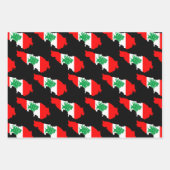 Libanon Karte mit Flaggen Geschenkpapier Set (Vorderseite 2)