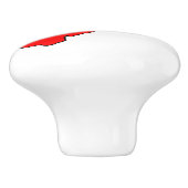 Libanon Karte mit Flaggen Keramikknauf (Seitenansicht)