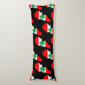 Libanon Karte mit Flaggen Seitenschläferkissen (Vorderseite Vertikal)