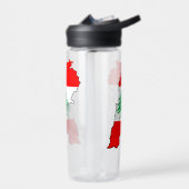 Libanon Karte mit Flaggen Trinkflasche (Links)