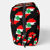 Libanon Karte mit Flaggen Waschbeutel (Rechts)