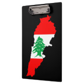 Libanon Karte mit Flaggenstone Magnet Klemmbrett (Links)