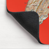 Libanon Karte Mousepad (Ecke)