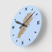 Libanon-Kartensperre Runde Wanduhr (Winkel)