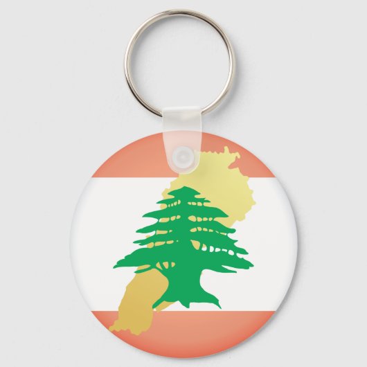 Libanon - Landesfarben Schlüsselanhänger (Vorderseite)