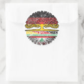 libanon Libanesisch Deutsch Deutschland Baum Runder Aufkleber (Tasche)