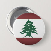 Libanon, libanesische Flagge in Dunkelheit, versch Button (Vorne & Hinten)