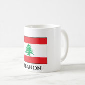 Libanon (libanesische Flagge) Kaffeetasse (VorderseiteRechts)