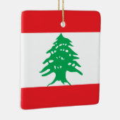 Libanon (libanesische Flagge) Keramikornament (Rechts)